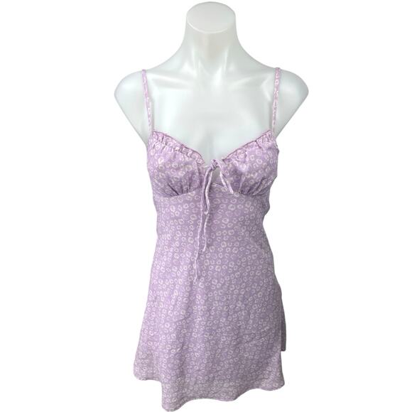 Princess Polly Willow Purple Spaghetti Cami Camisole Mini Tank Slip Dress Size 2 - Picture 1 of 5
